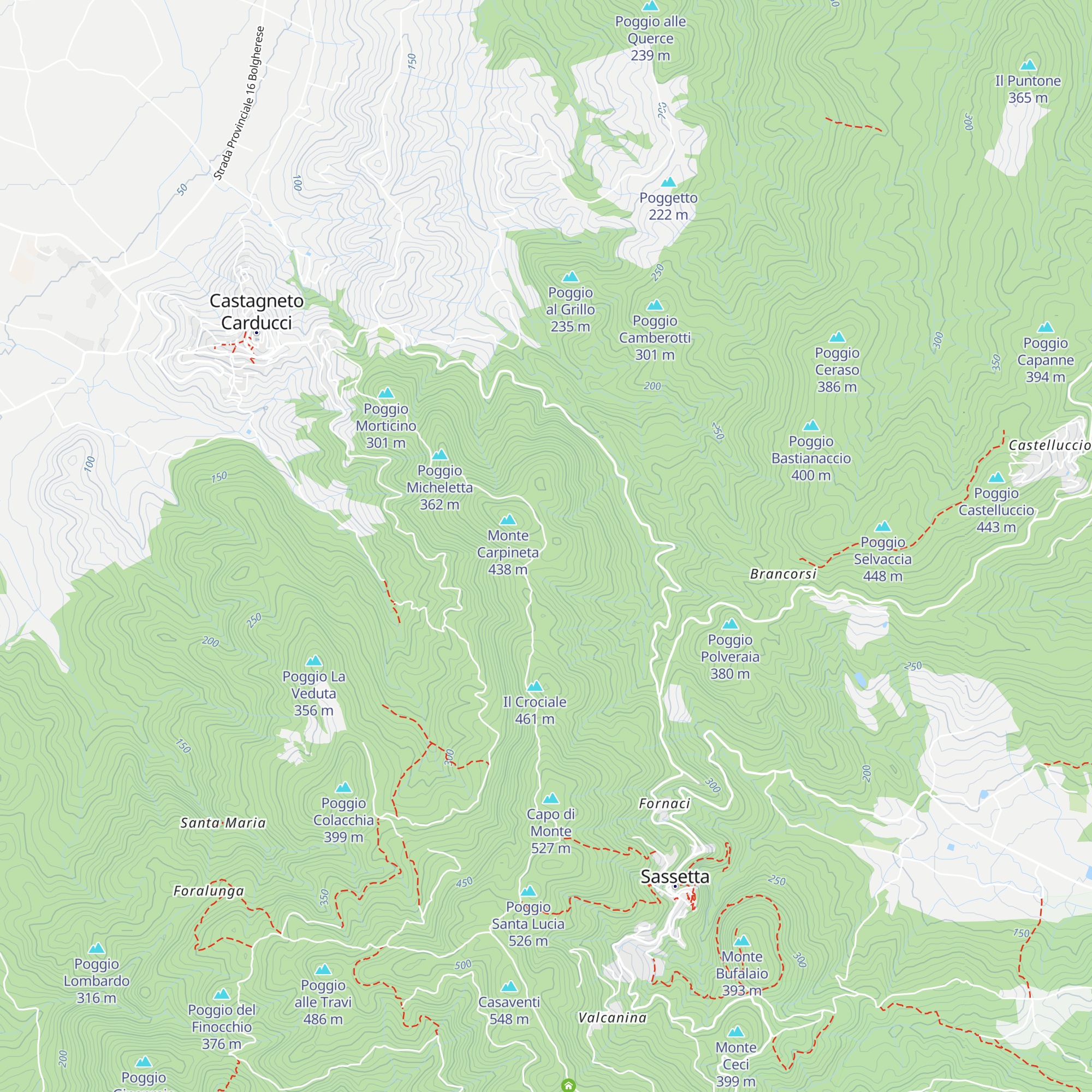 Capanna dei carbonai map