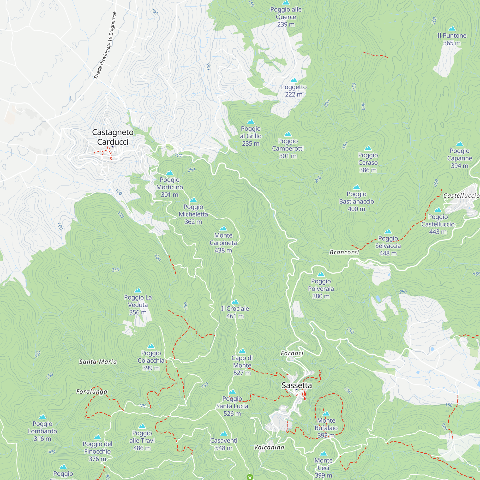 Capanna dei carbonai map