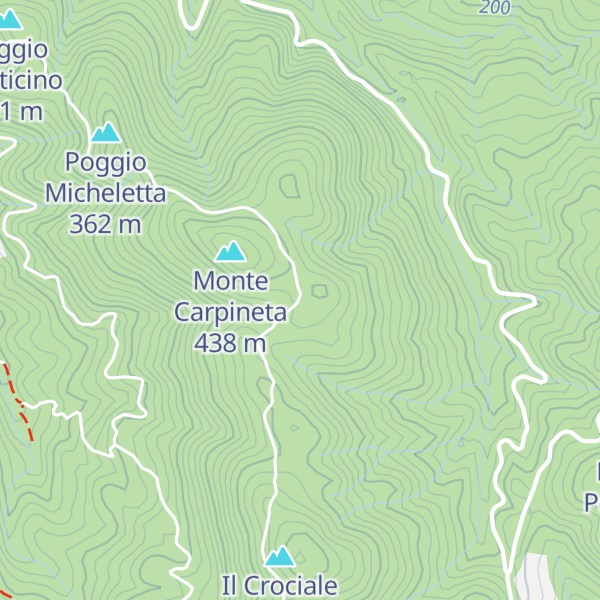 Map of Capanna dei carbonai