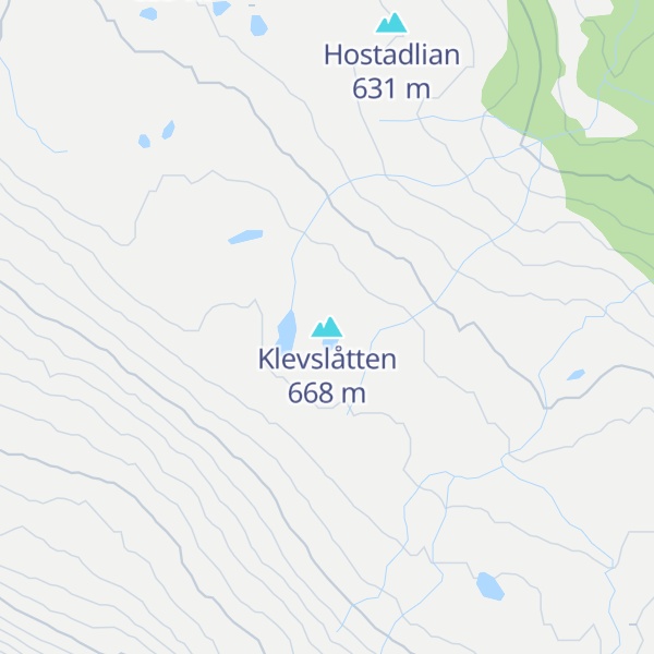 Map of Klevslåtten