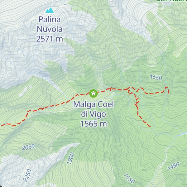 Map of Malga Coel di Vigo
