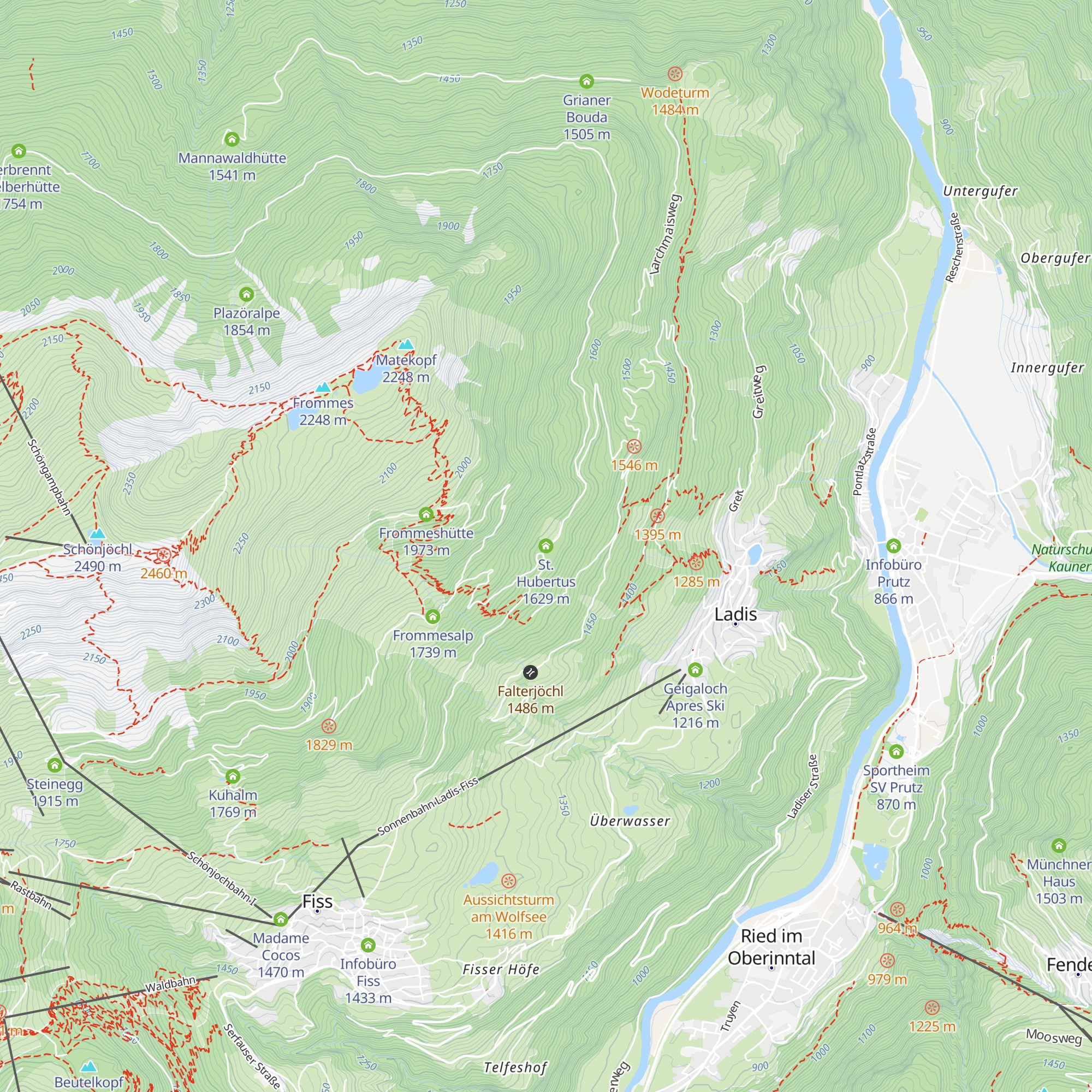 St. Hubertus map