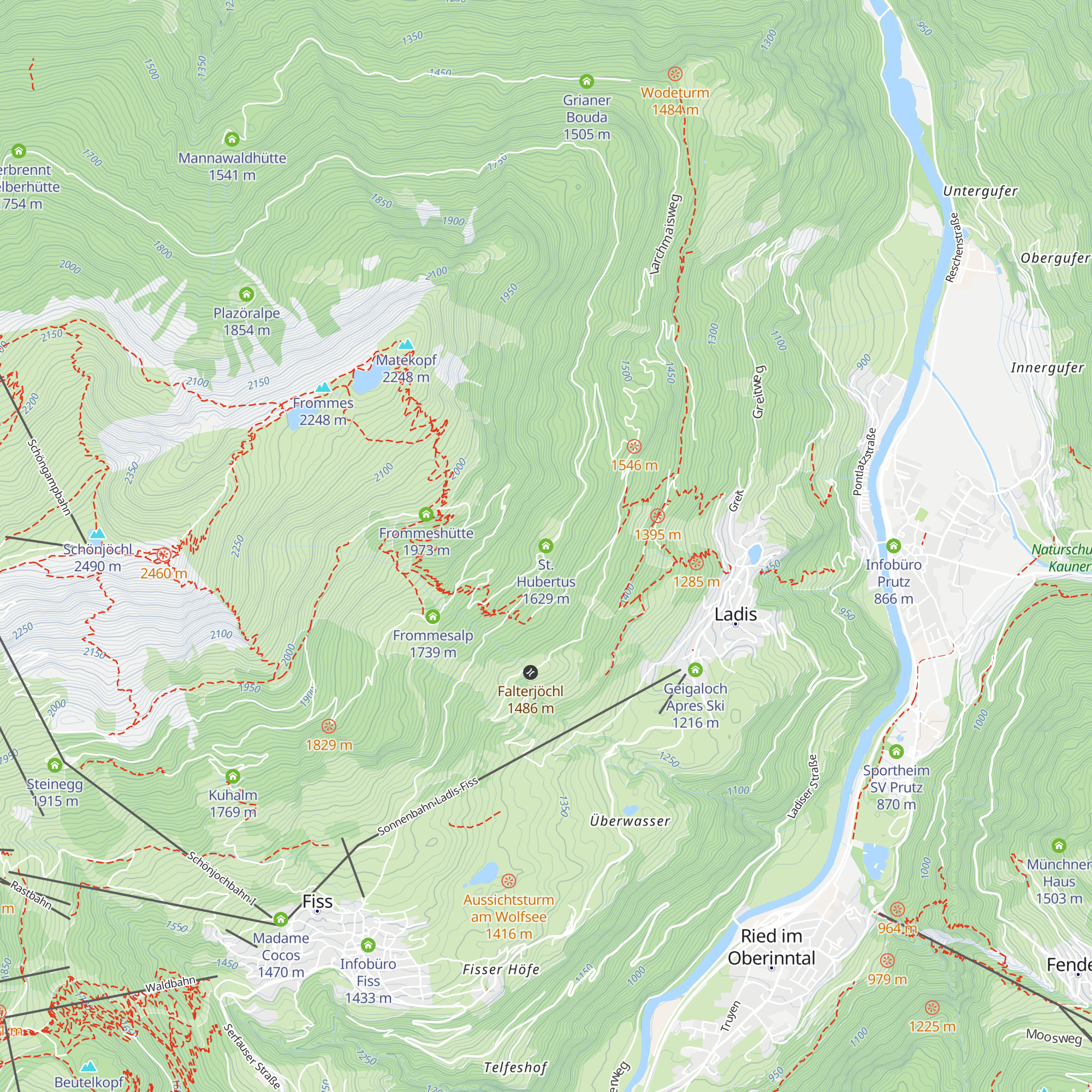 St. Hubertus map
