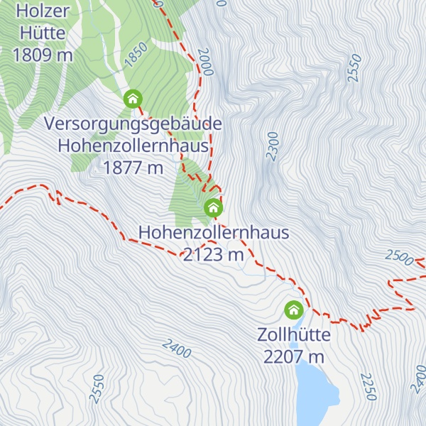 Map of Sepp-Feldmeier-Hütte