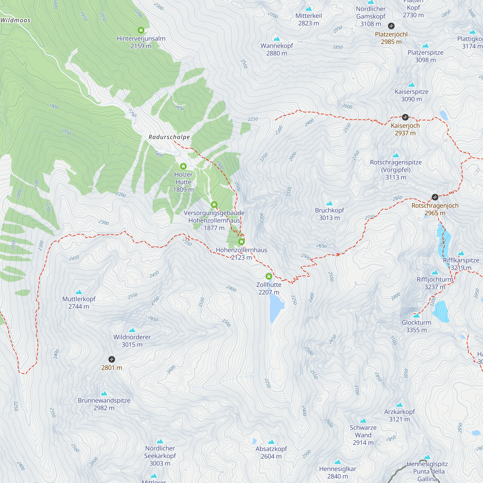 Hohenzollernhaus map