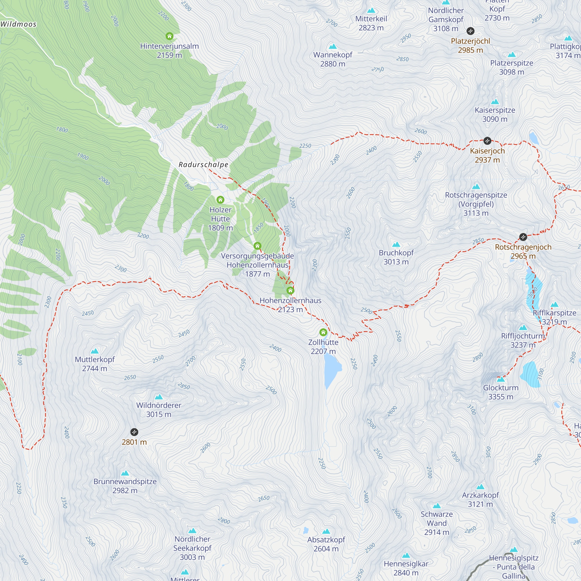 Hohenzollernhaus map