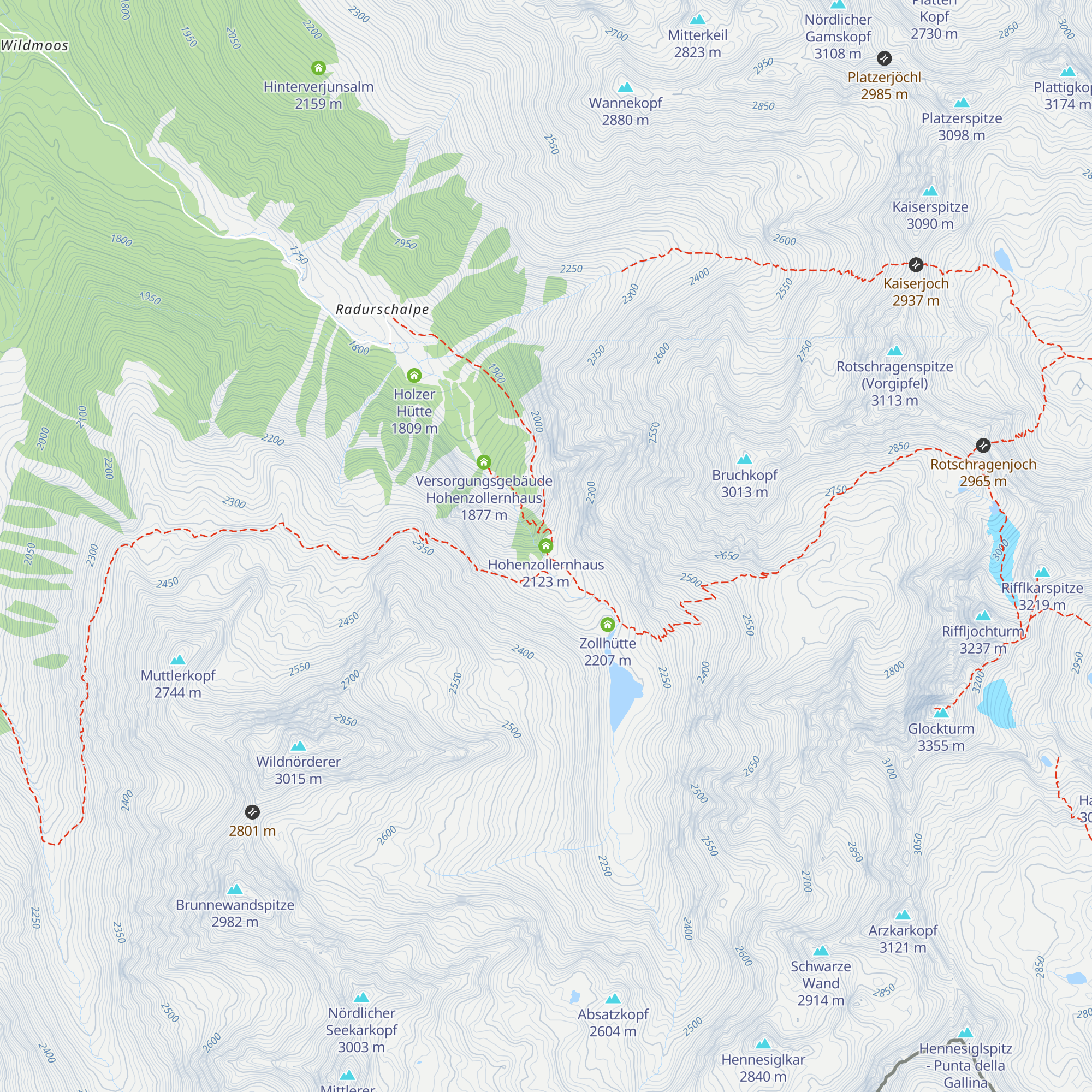 Hohenzollernhaus map