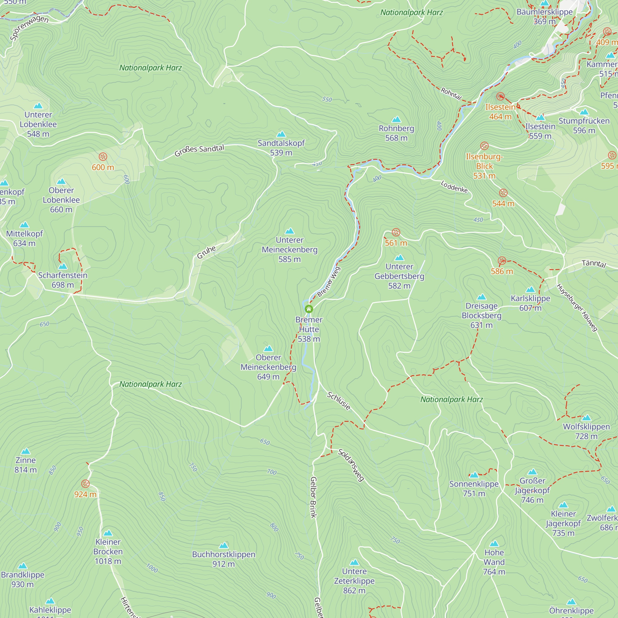 Bremer Hütte map
