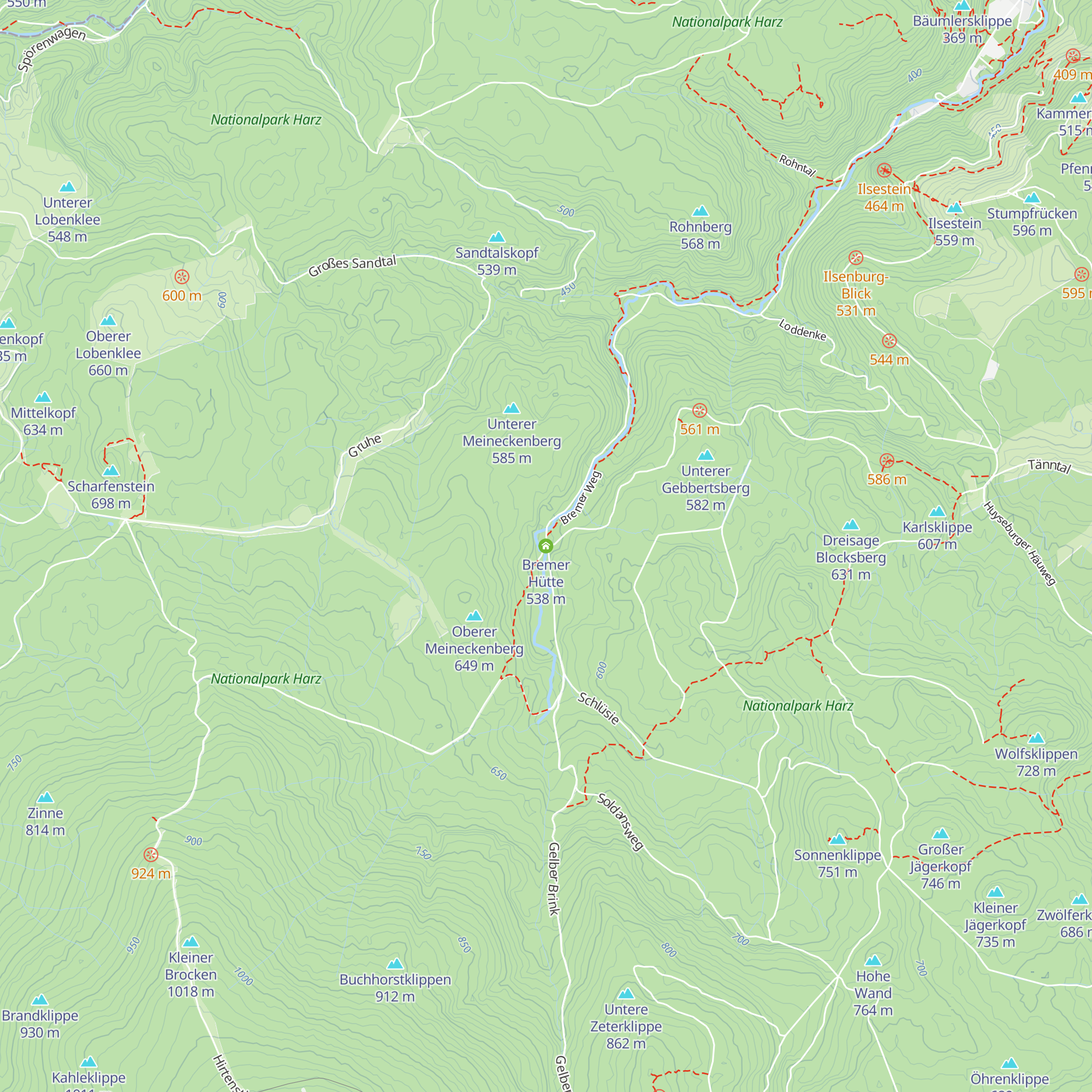 Bremer Hütte map