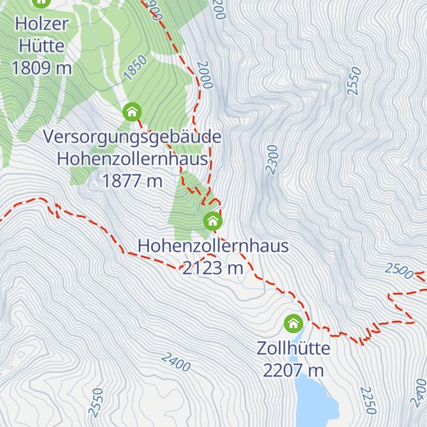 Map of Jägerhütte