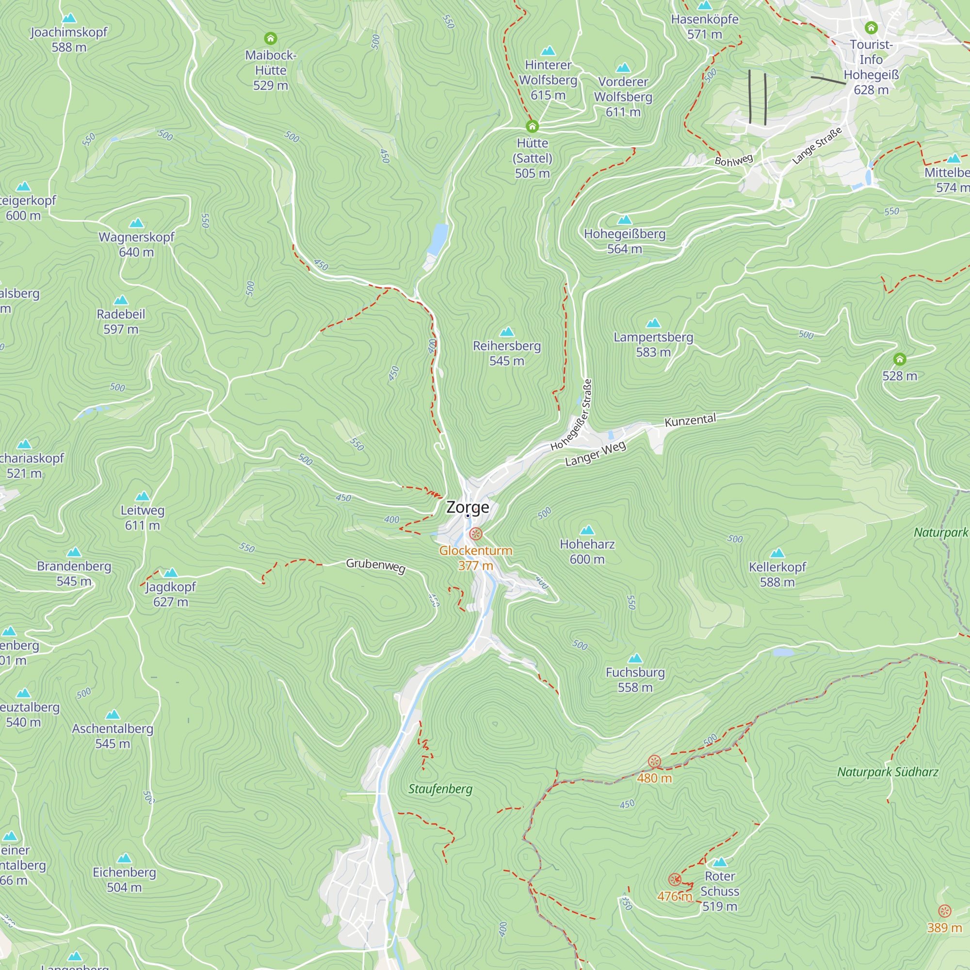 Säulenhaus - Hüttenmagazin map