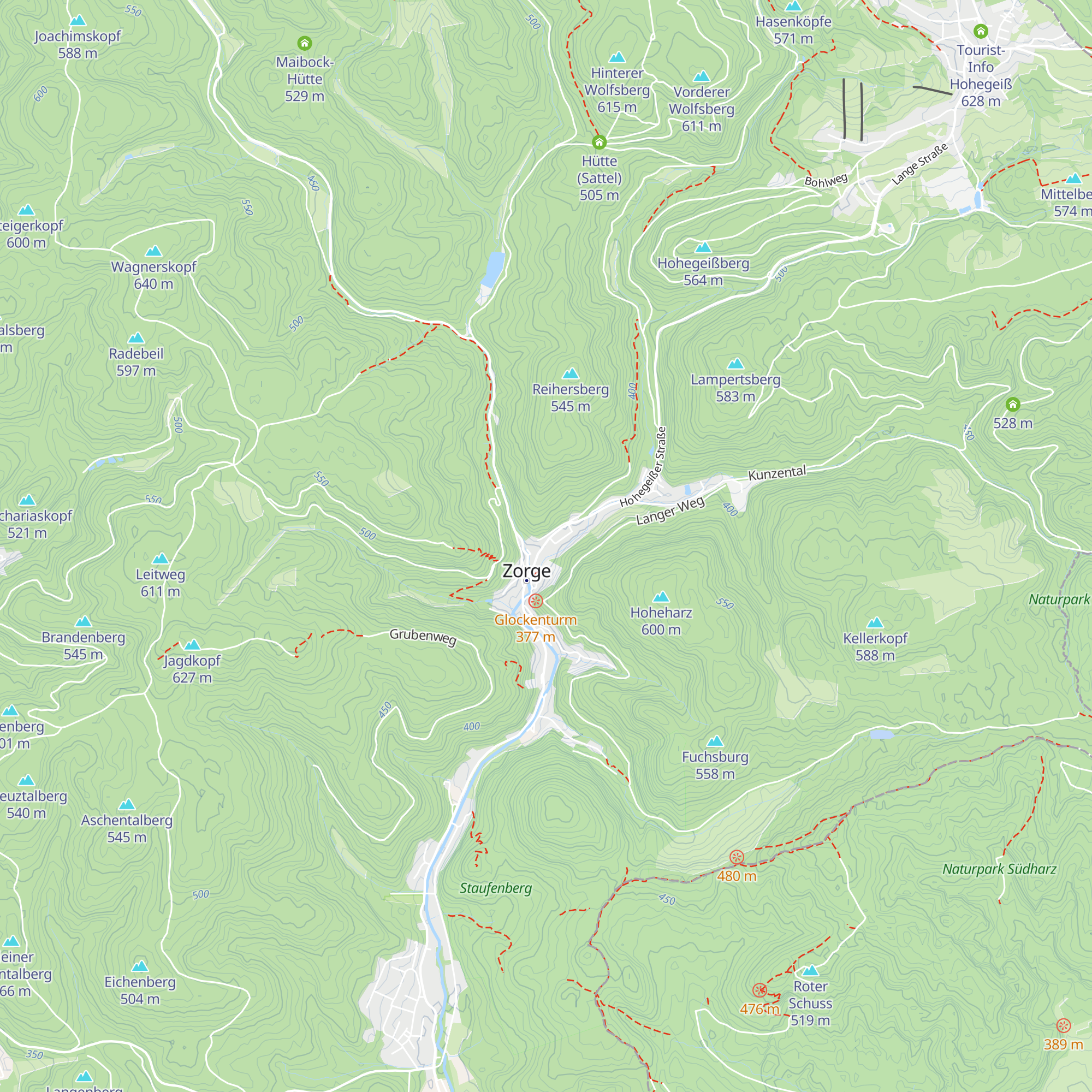 Säulenhaus - Hüttenmagazin map