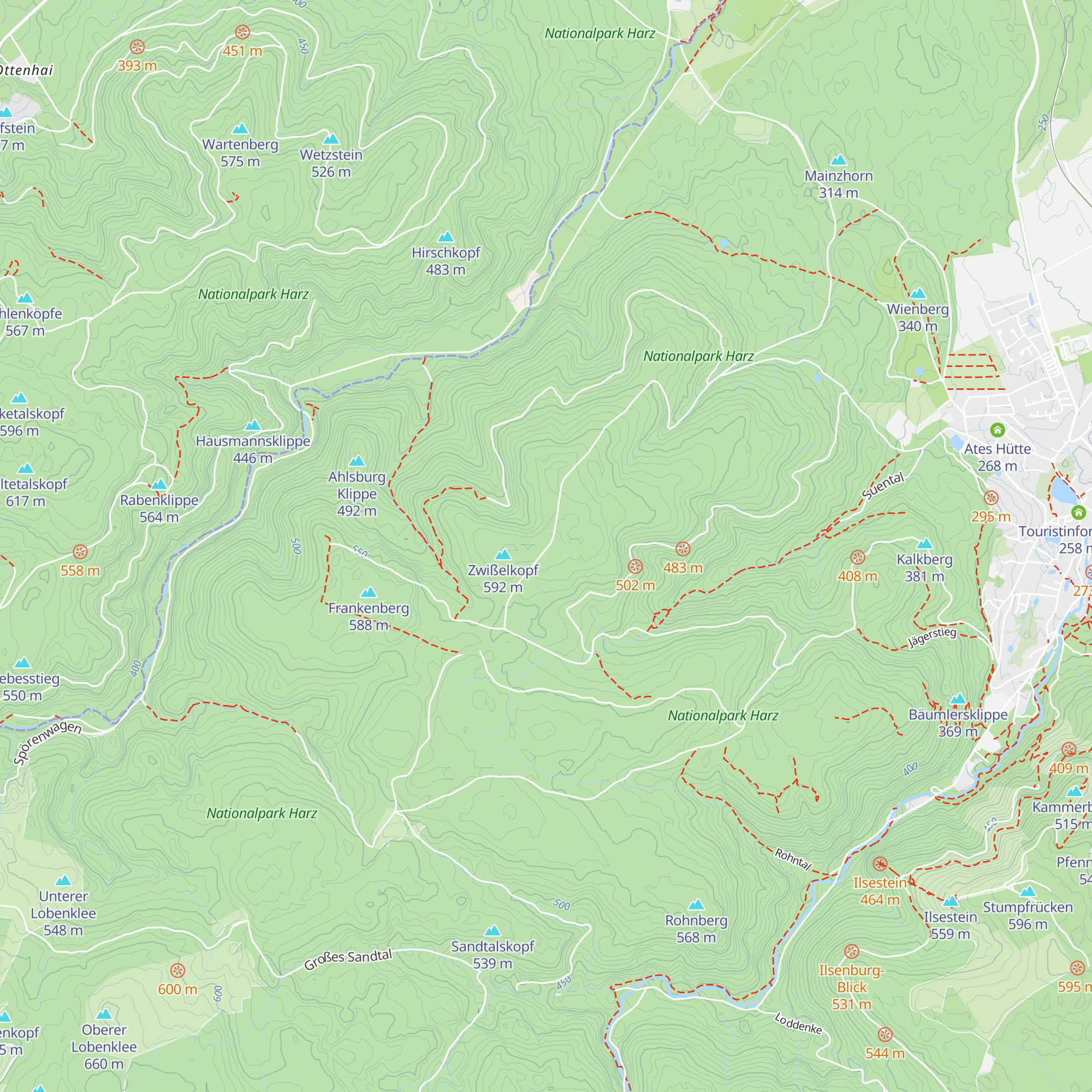 Zwiesselkopf Hütte map