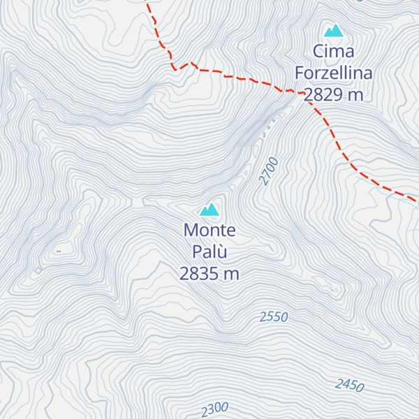 Map of Monte Palù