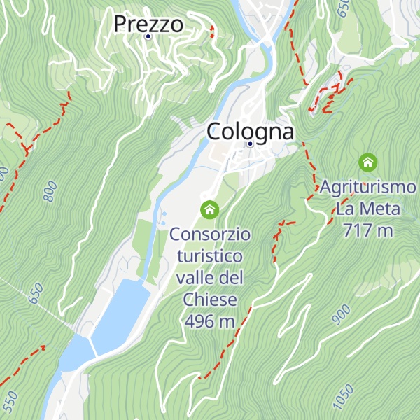 Map of Consorzio turistico valle del Chiese