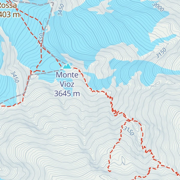Map of Rifugio Mantova al Vioz