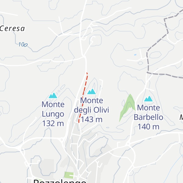 Map of Monte degli Olivi