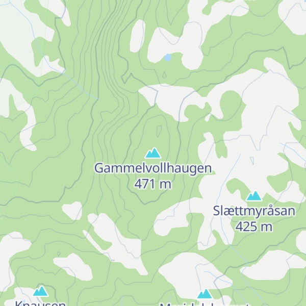 Map of Gammelvollhaugen