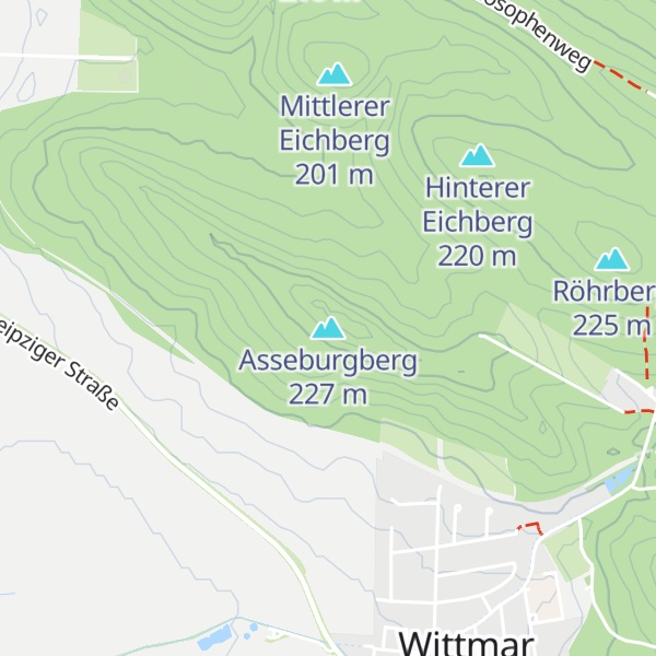 Map of Asseburgberg