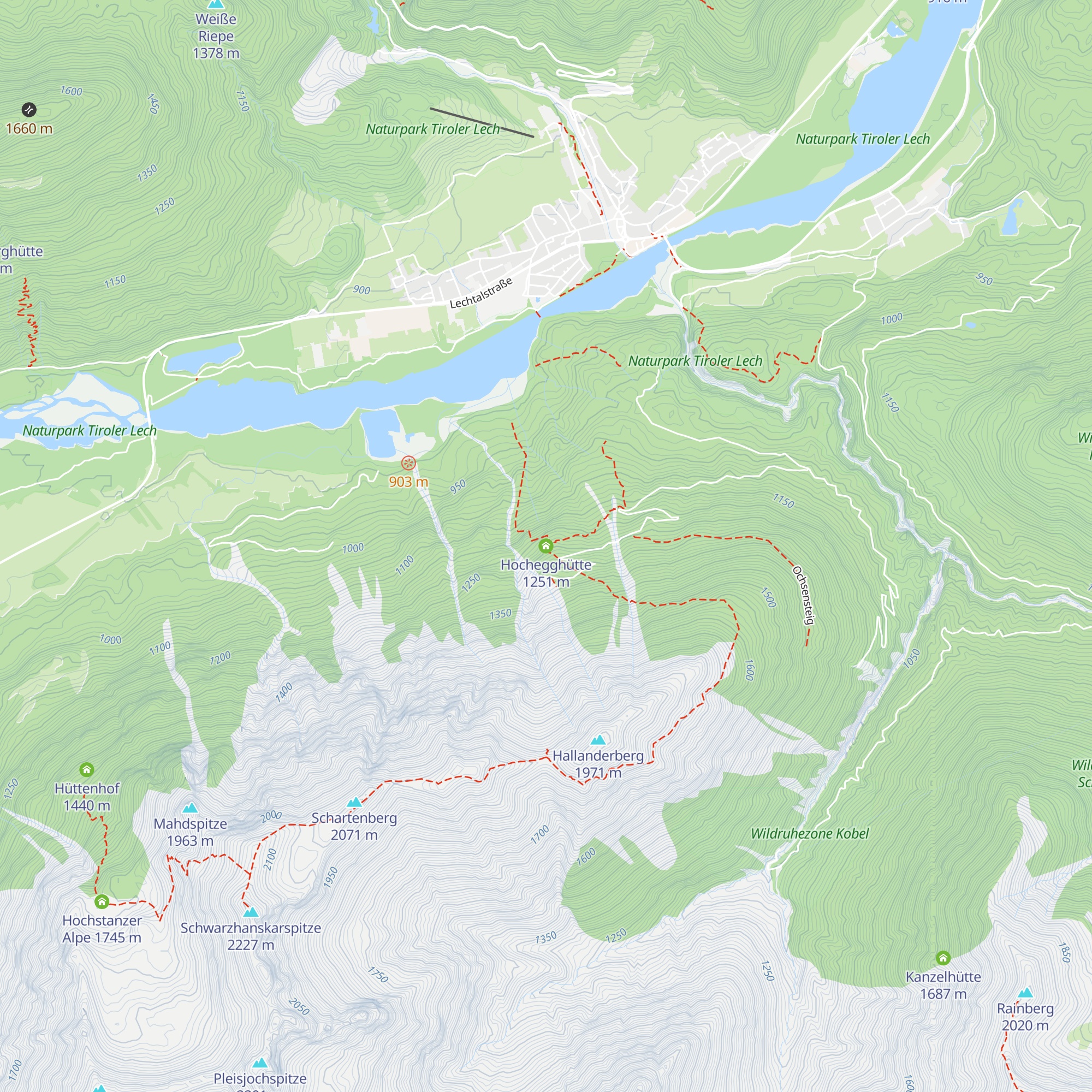 Hochegghütte map