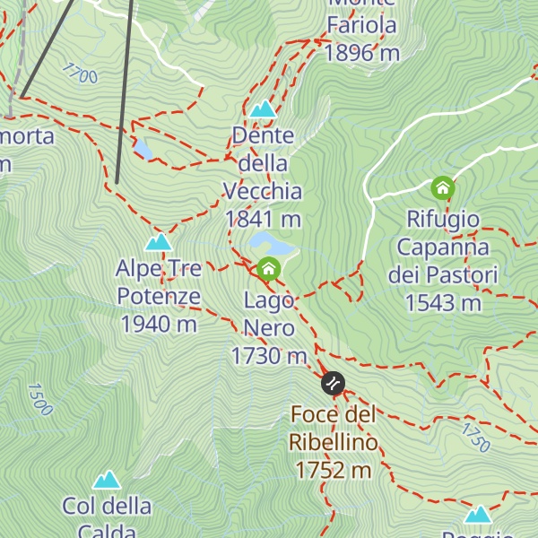 Map of Lago Nero