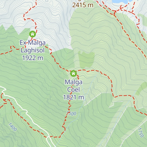 Map of Malga Coel
