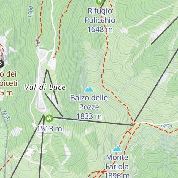 Map of Balzo delle Pozze