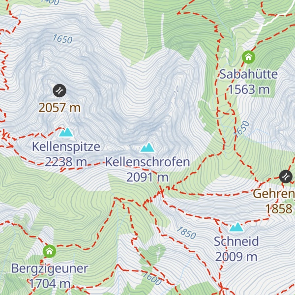 Map of Kellenschrofen