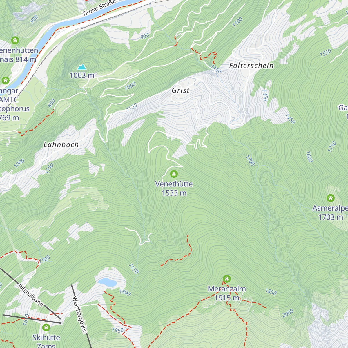 Venethütte map