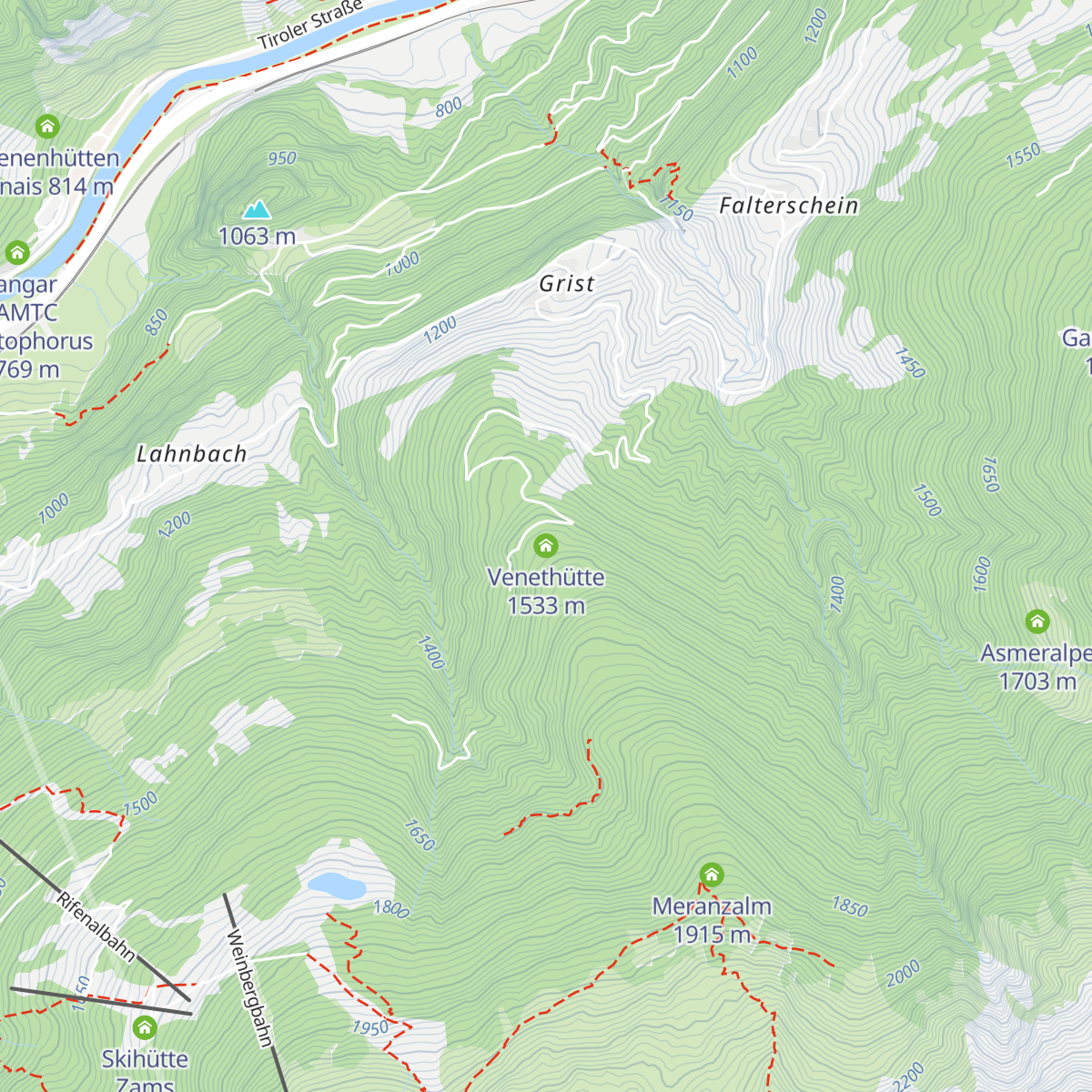 Venethütte map