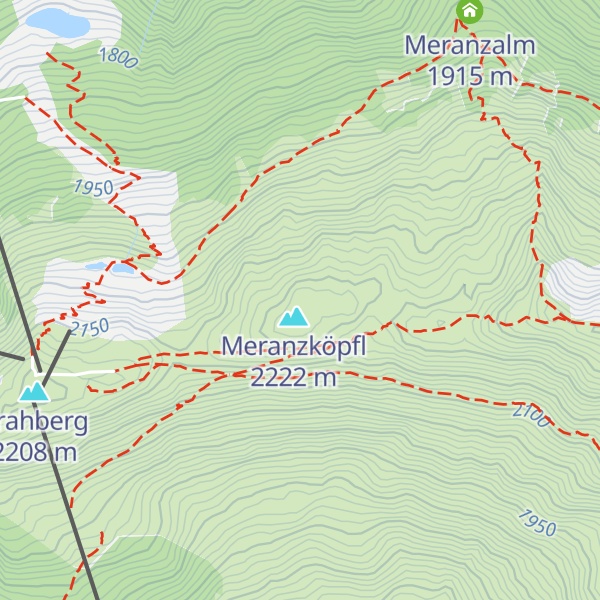 Map of Hirtenunterstand Meranzköpfl