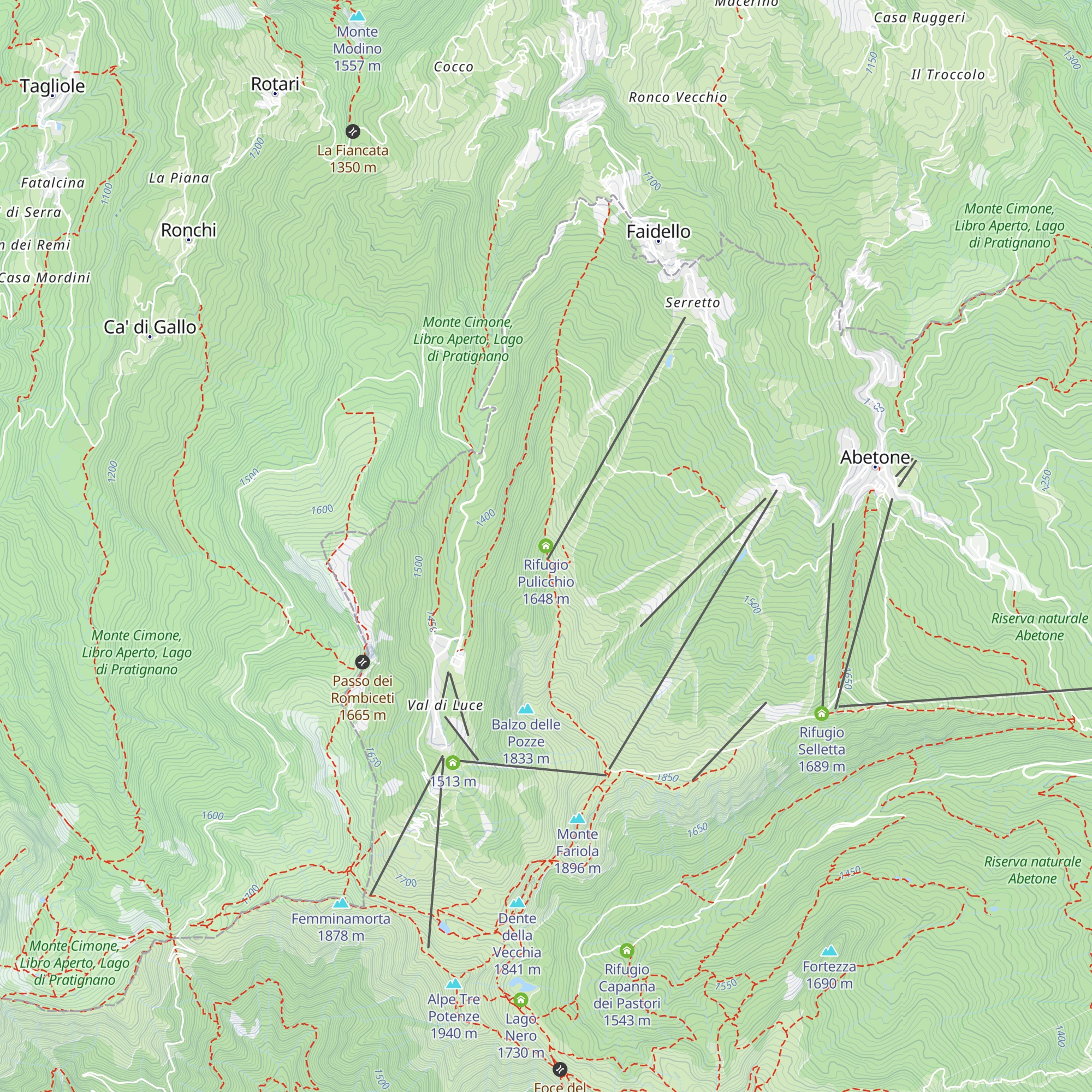 Rifugio Pulicchio map