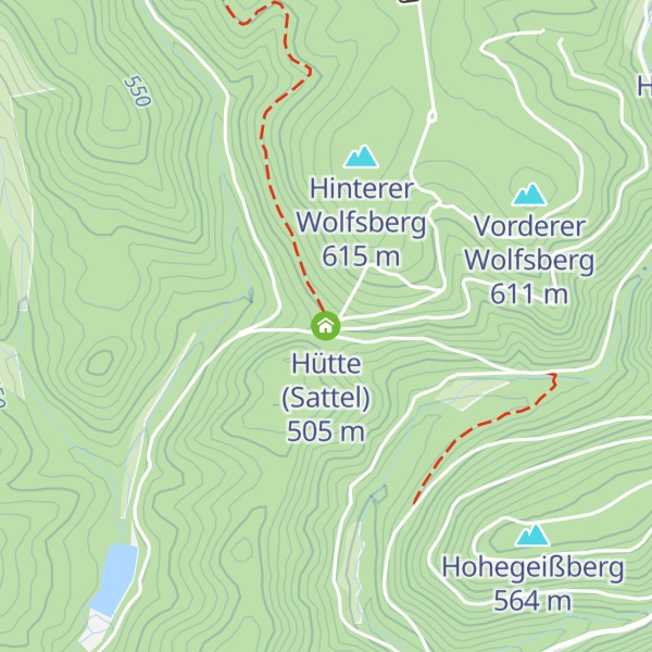 Map of Hütte (Sattel)