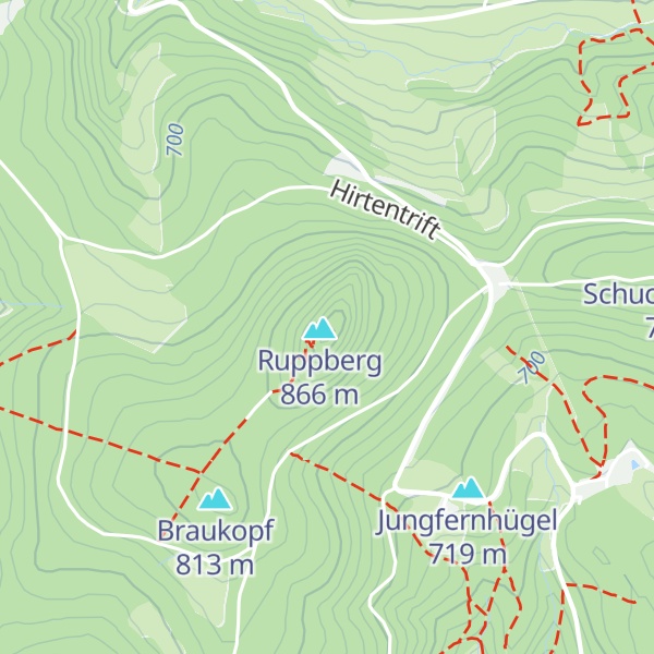 Map of Ruppberghütte