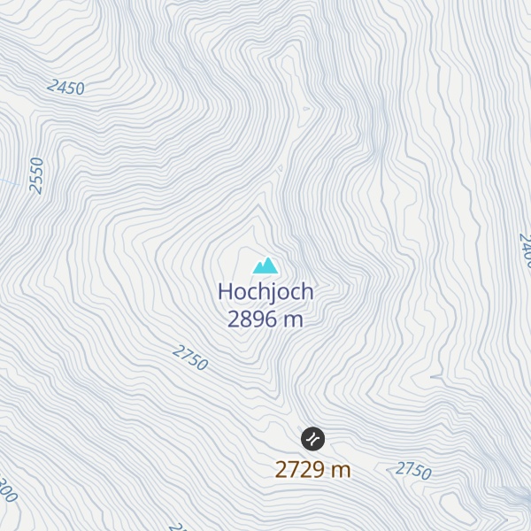 Map of Hochjoch