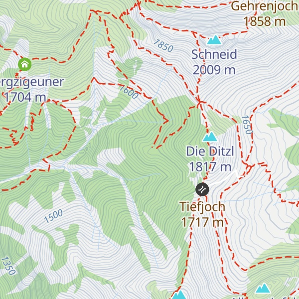 Map of Schneetal Alm