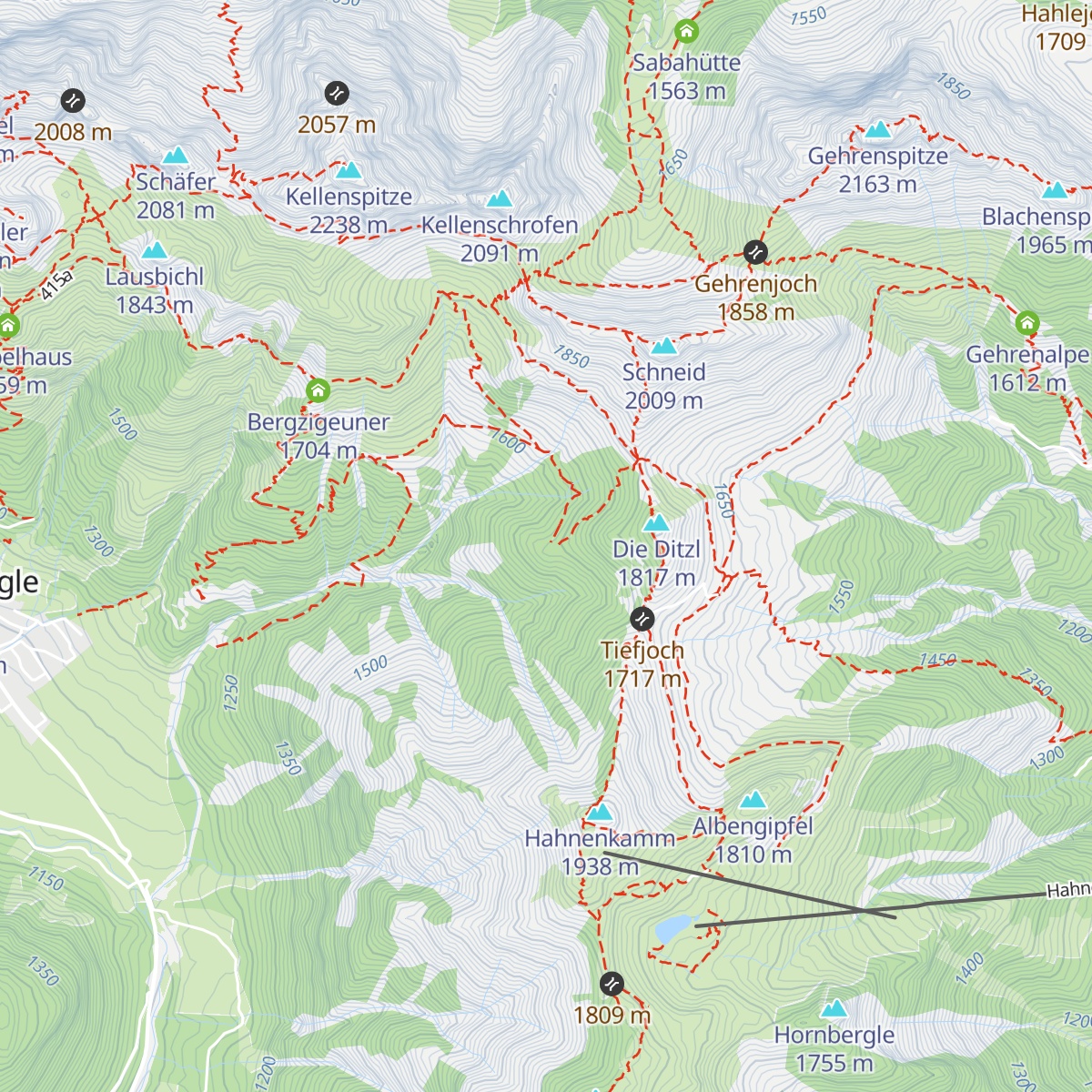 Schneetal Alm map