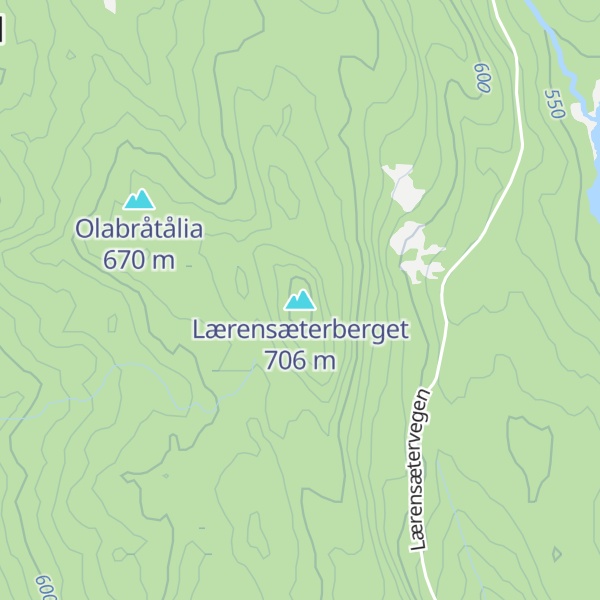 Map of Lærensæterberget