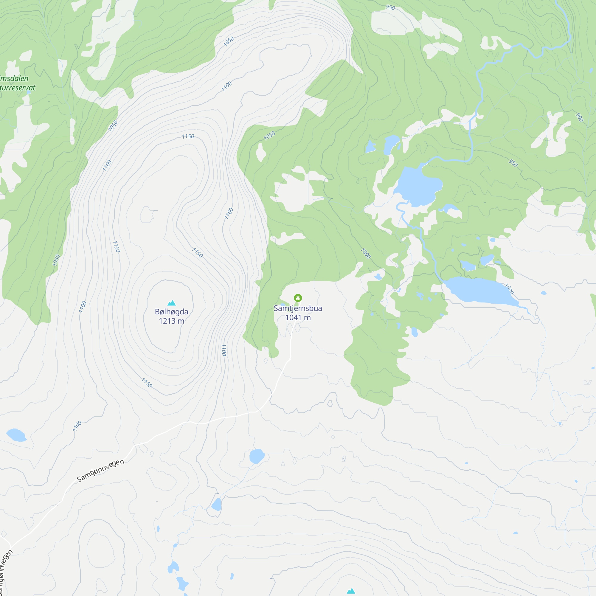 Samtjernsbua map