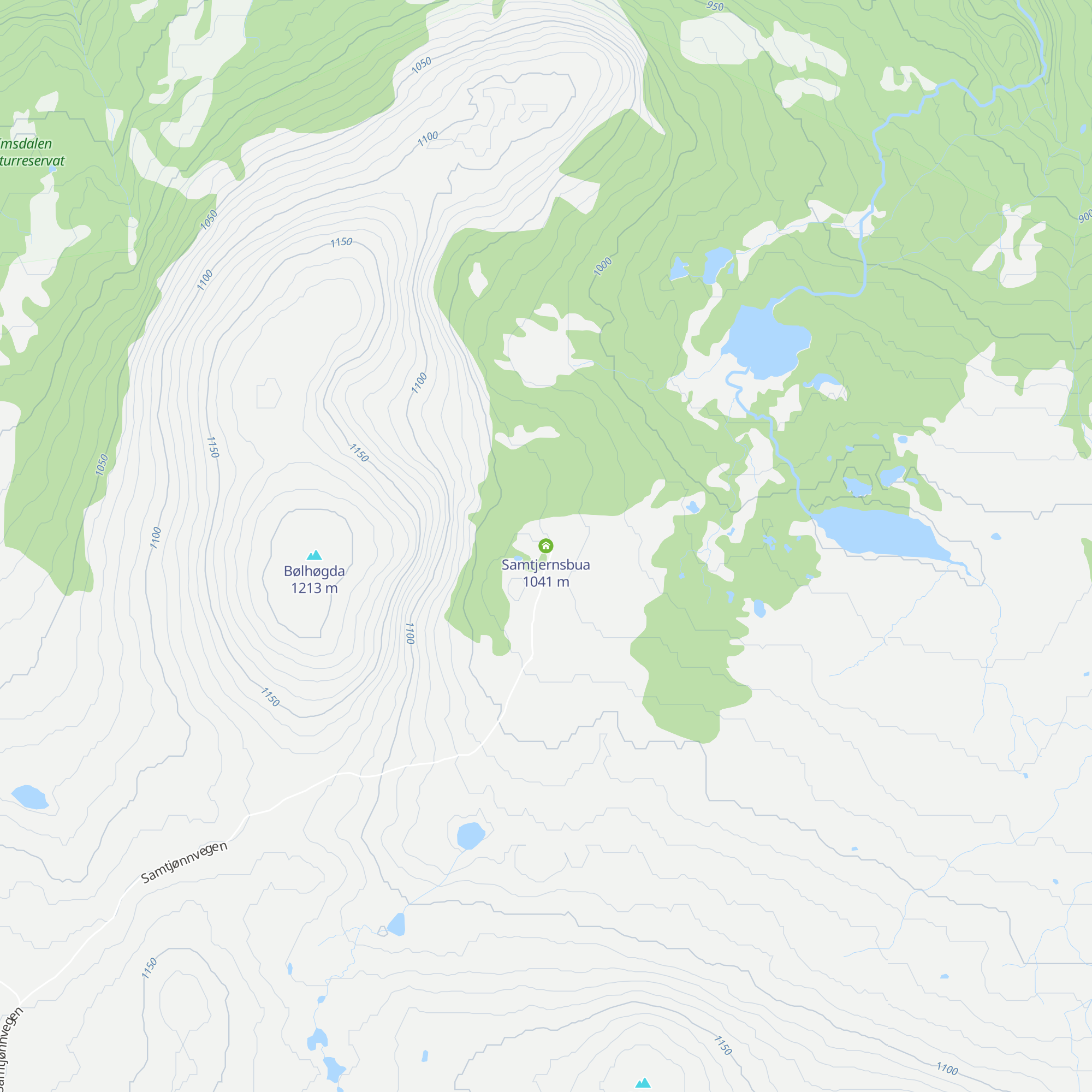 Samtjernsbua map