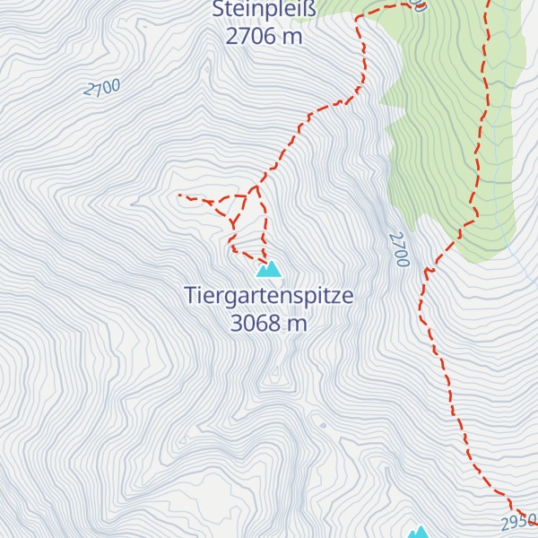 Map of Tiergartenspitze