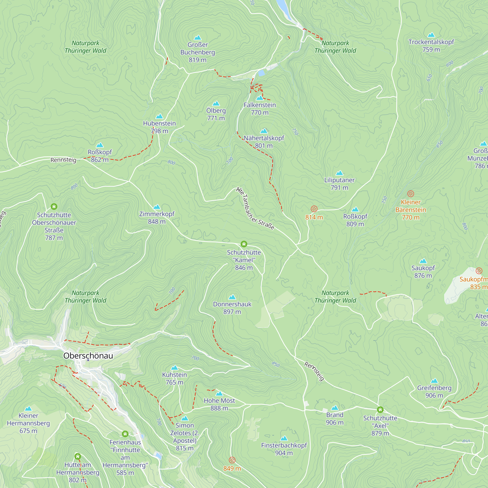 Schutzhütte "Kamel" map