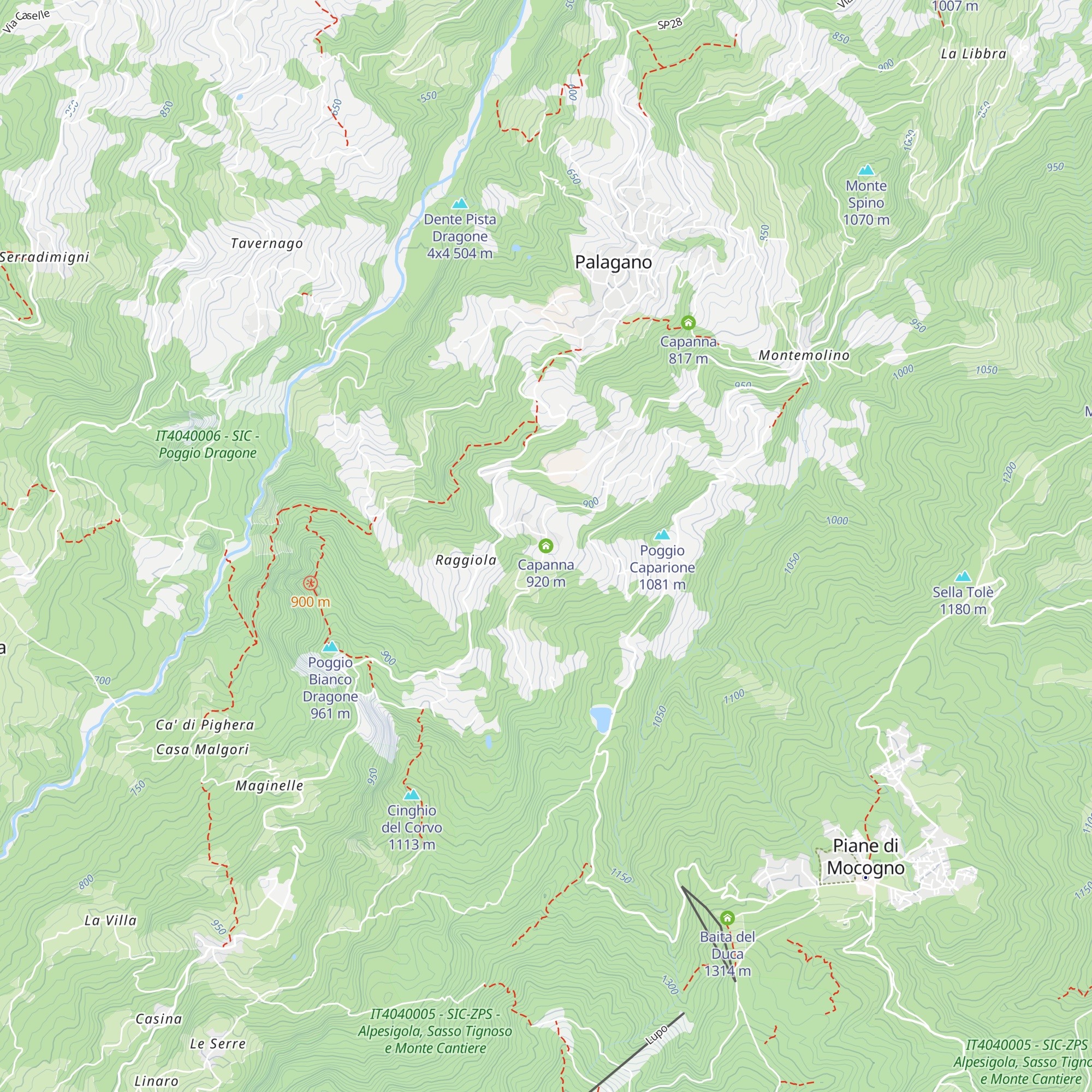 Capanna map