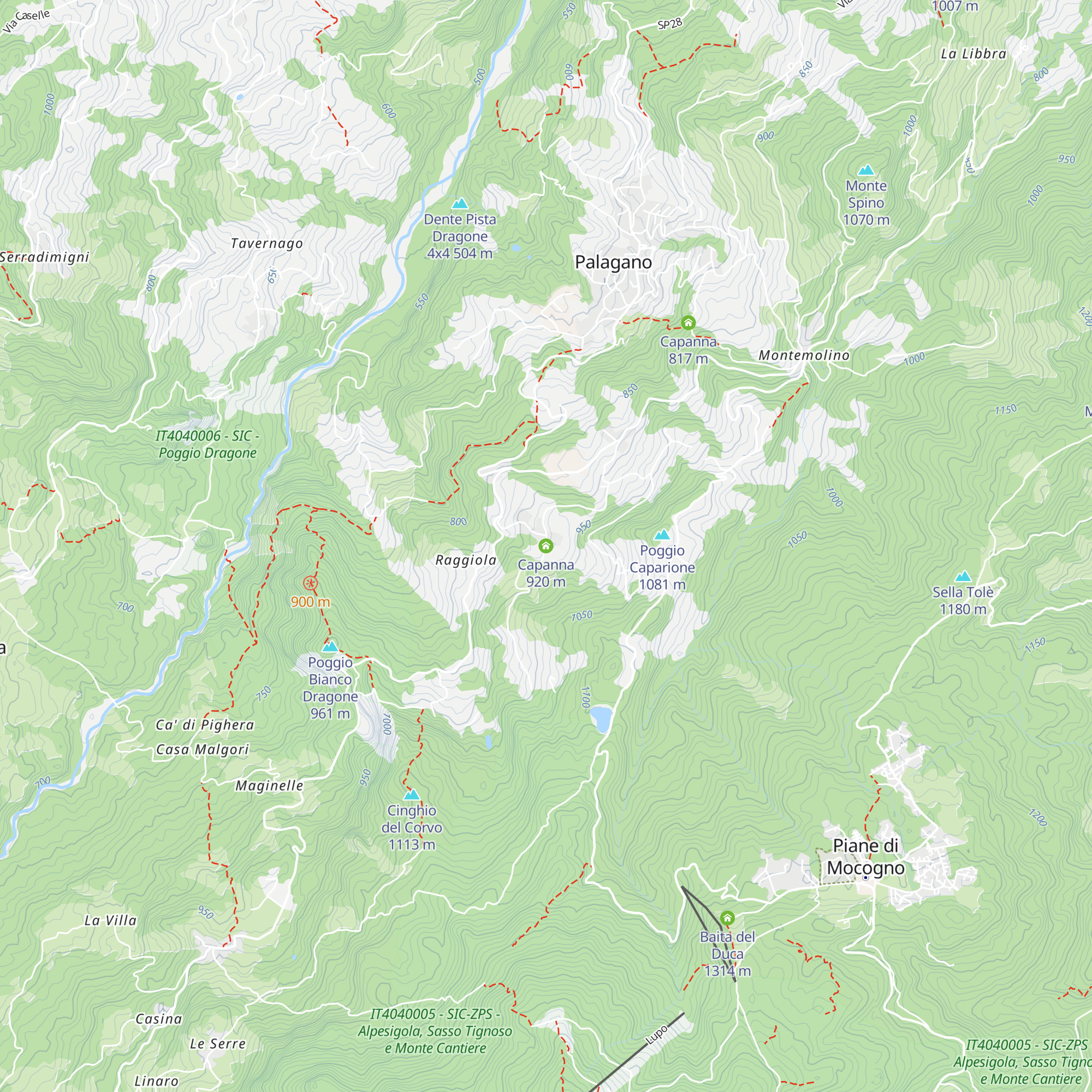 Capanna map