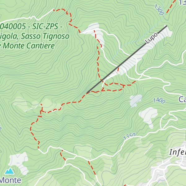 Map of Monte Cantiere