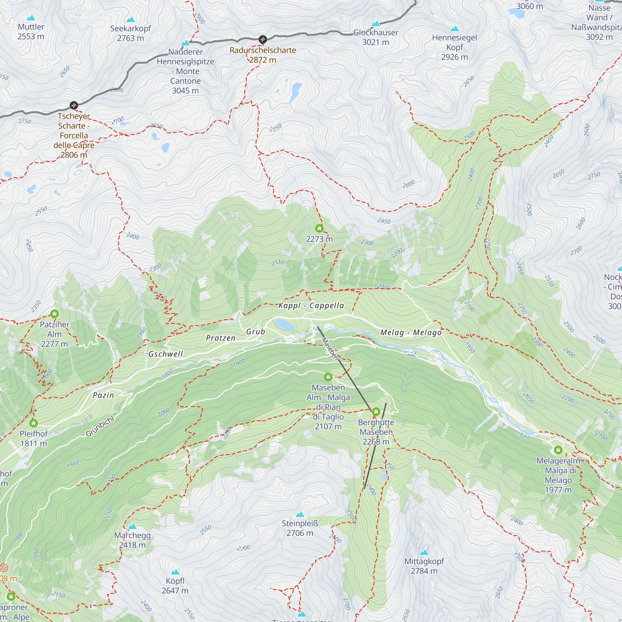 Langtauferer Hof map