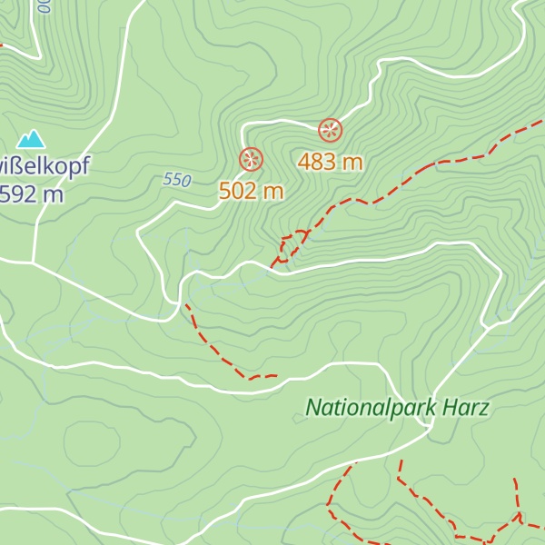 Map of Suental - Obere Hütte