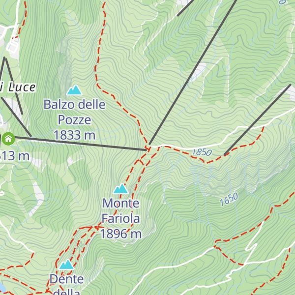 Map of Monte Gomito
