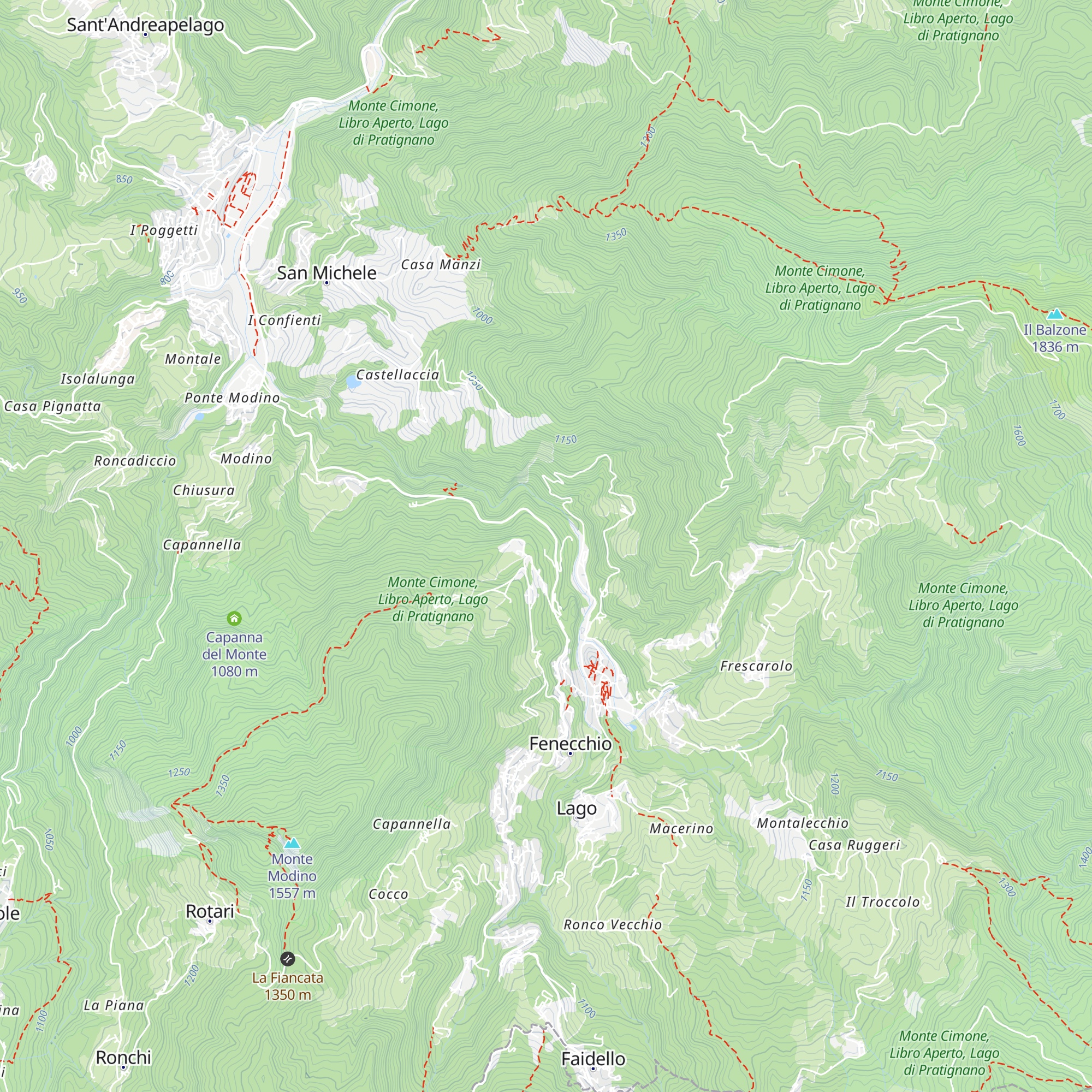 Rifugio Ca' Silvestro map