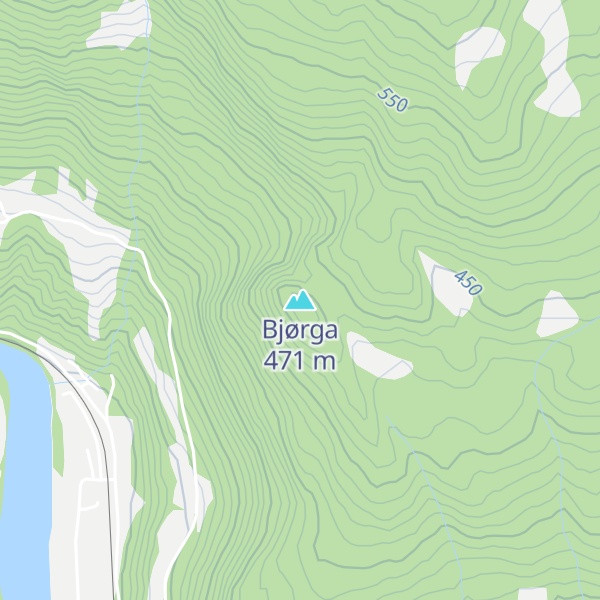Map of Bjørga